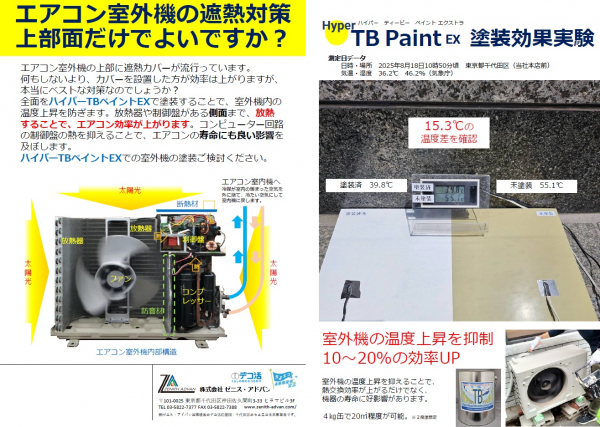 新提案　エアコン室外機の遮熱対策　協力会社募集